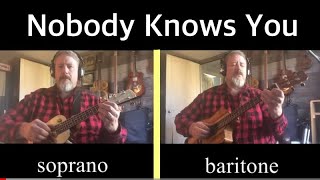 Nobody Knows You When You’re Down amp Out baritone amp soprano Uke duet [upl. by Riamu]