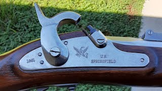 1861 Springfield Black Powder 58 Cal Musket Rifle [upl. by Aire]