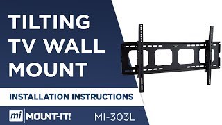 Tilting TV Wall Mount Bracket  Assembly MI303L [upl. by Vershen953]