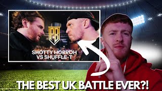 BEST UK BATTLE EVER Shotty Horroh VS Shuffle T REACTION [upl. by Madlen]