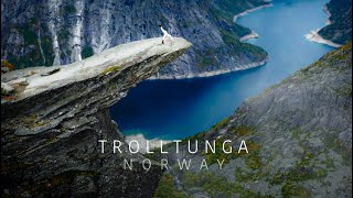 TROLLTUNGA  EPIC VIEW drone norway travel [upl. by Eevets]