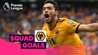 Astounding Wolverhampton Wanderers Goals  Jimenez Neves Moutinho  Squad Goals [upl. by Ellingston]