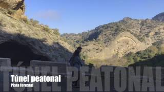 Túnel peatonal pista forestal para llegar al Caminito del Rey [upl. by Durrej]