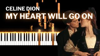 Céline Dion My Heart Will Go  Tutoriel piano du thème Titanic [upl. by Mchale]