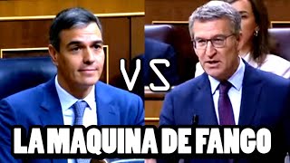 Nuñez Feijoo VS Pedro Sanchez en la Maquina del Fango  SESION DE CONTROL  Congreso Diputados Hoy [upl. by Englebert]