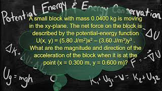 Physics Problem  Conservation of Energy  CalculusBased Energy Conservation Problem Example 3 [upl. by Zimmer152]