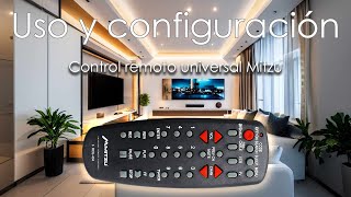 Uso y configuración de control remoto universal Mitzu MitzuCorp [upl. by Tnecillim]