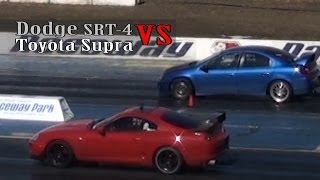 Dodge SRT4 vs Toyota Supra [upl. by Jayme832]