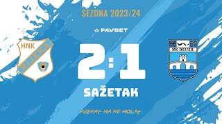 Rijeka  Osijek 21 sažetak 8 kolo 20232024 [upl. by Ariamo]