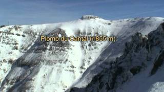 Rando en Auvergne  Hivernale à lArpon du Diable Cantal et panorama depuis le sommet [upl. by Adnarem]