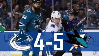 Canucks vs Sharks  Highlights  Dec 21 2017 HD [upl. by Cerracchio]