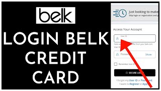 Belk Credit Card Login How to Sign in Belk Credit Card Account 2023 [upl. by Mcgee]