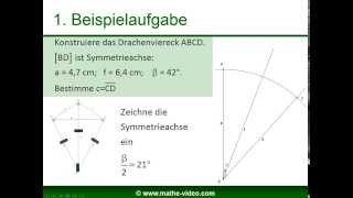 Drachenvierecke konstruieren [upl. by Kciredohr]