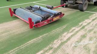 Top Dressing an Artificial Sand Based Pitch [upl. by Nadabas510]