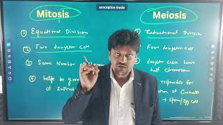 Difference between Mitosis and Meiosis Class 9th [upl. by Eiramik]