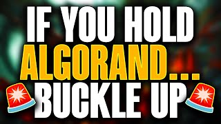 🚨ALGORAND ALGO🚨IF YOU ARE HOLDING ALGO BUCKLE UP NOW [upl. by Netaf]