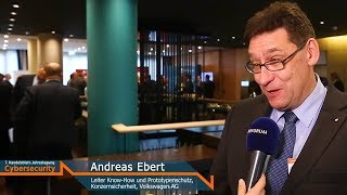 Interview mit Andreas Ebert Volkswagen AG  Handelsblatt Cybersecurity 2017 [upl. by Rocca]