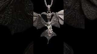 Handmade Flying Dragon S925 Silver Ghost Stone Crystal Pendant jewellery pendant [upl. by Anaiad837]