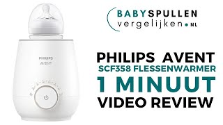 Philips Avent Flessenwarmer SCF358 review nederlands [upl. by Asiek]