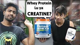 Creatine VS Whey Protein Whey Protein Or Creatine Which Is better [upl. by Allehcim]