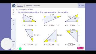 MyMaths Tutorial Trigonometry missing sides [upl. by Alastair92]