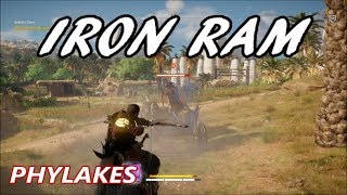 Assassins Creed Origins  Phylake Fight  The Iron Ram Legendary Predator Bow [upl. by Nived]