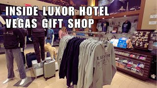 Luxor Hotel amp Casino Gift Shop  Walking Luxor Resort Hotel on Las Vegas Strip [upl. by Silenay]