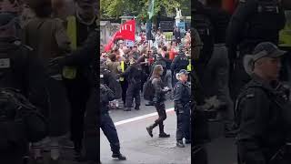 Protest Belfast As Police Separate Protesters Breaking News belfast [upl. by Ulda718]