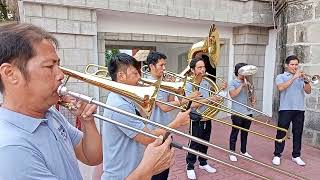 SAN ANTONIO BAND 33  TROMBONE KING minalin pampanga  march 31 2023 [upl. by Alvan]