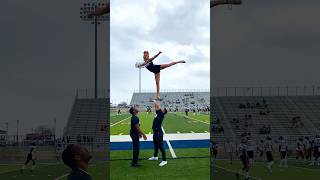 Rookie year at navarro cheer Couple years ago sportshorts acro cheer stunts workout [upl. by Suivatra104]