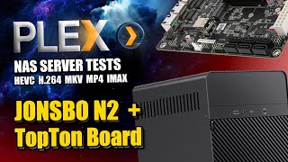 Jonsbo N2  Topton NAS Plex Media Server 1080p4K8K Tests [upl. by Feirahs337]