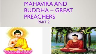 Mahavira and Buddha  Great Preachers part 2  class 6  icse [upl. by Sherm]