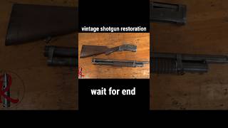 An old shotgun restored to new glory old shotgun restoration creative restorationshorts [upl. by Thury]