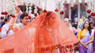 MADHANYA  Most Epic Bridal Entrance to an Indian Wedding [upl. by Jaquenetta188]