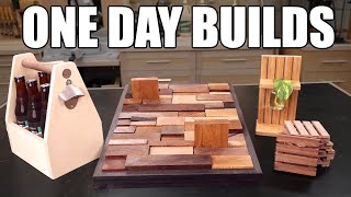 4 Easy one day builds that make you a better woodworker [upl. by Aivle]