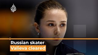 Olympics Russian 15yearold skater Valieva cleared [upl. by Alvar]