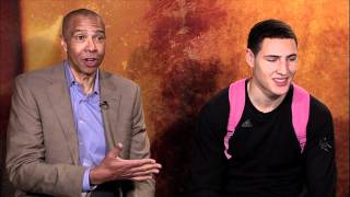 Klay And Mychal Thompson Interview FS West [upl. by Ahsenra790]