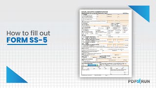 How to Fill out Form SS5 for Social Security Card Application and Replacement Online  PDFRun [upl. by Ecirtaeb580]