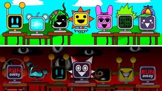 Incredibox Sprunki  Mr Fun Computers Normal Versions Vs Horror Versions [upl. by Errised189]