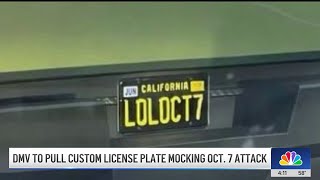 Jewish leaders saddened by CA license plate mocking Oct 7 attack [upl. by Drofdeb]