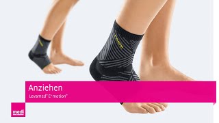 Sprunggelenkbandage Levamed® E⁺motion® anziehen [upl. by Sad]