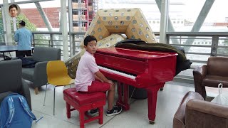 Flashback Queen Bohemian Rhapsody Piano at Evelina Hospital  Cole Lam 12 Years Old [upl. by Navlys]