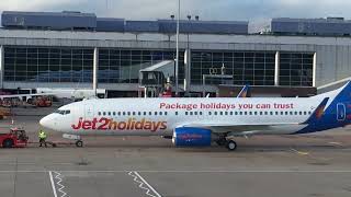 Jet2Holidays on Tug at Birmingham Airport uK [upl. by Searle]