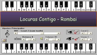 Locuras Contigo  Rombai  Piano Electronico 25 [upl. by Ameehsat]