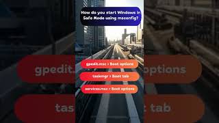 How to Start Windows in Safe Mode Using msconfig quiz [upl. by Laekcim]