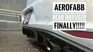 aerofabb Rear Diffuser for my VW MK7 GTI [upl. by Oleic]