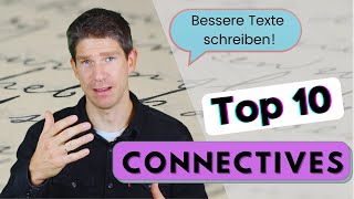 Meine Top 10 connectives  Bessere Texte schreiben besser strukturieren  Englisch Oberstufe Abitur [upl. by Fleisig]