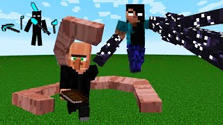 Bvkers Annoying Villagers addon in Minecraft PE  NEW BOSS MOBS [upl. by Levison]