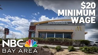 20 minimum wage for California fast food workers to start [upl. by Aramot428]