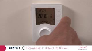 Comment régler la date et lheure de votre thermostat [upl. by Edward281]